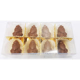 Chocolate Santa Clauses 8 pieces Letterbox post