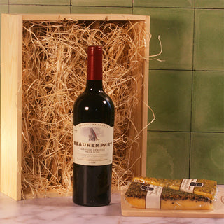 Luxe kaas- en wijngeschenk Beaurempart