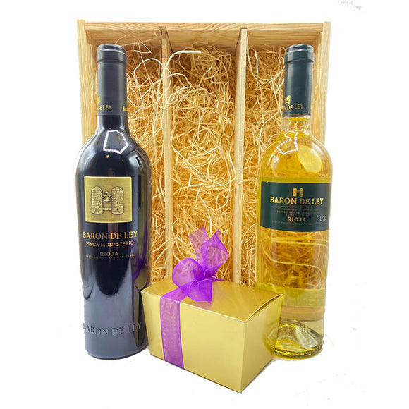 Wine and Chocolate gift Baron de Ley