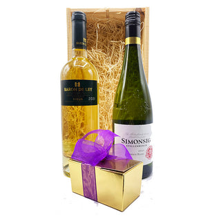 Wine and Chocolate Gift White