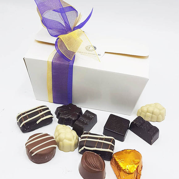 500 gram amb. bonbons in luxe doosje met decoratie - Wijnbox.nl