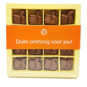 Chocoladeduimpjes.  Duim omhoog voor jou! - Wijnbox.nl