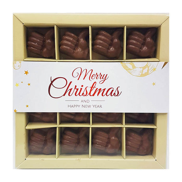 Merry Christmas Chocoladeduimpjes  Brievenbuspost - Wijnbox.nl