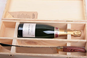 Champagnesabel Laguiole in luxe kist met fles Champagne Laurent-Perrier - Wijnbox - wijn - wijn bestellen