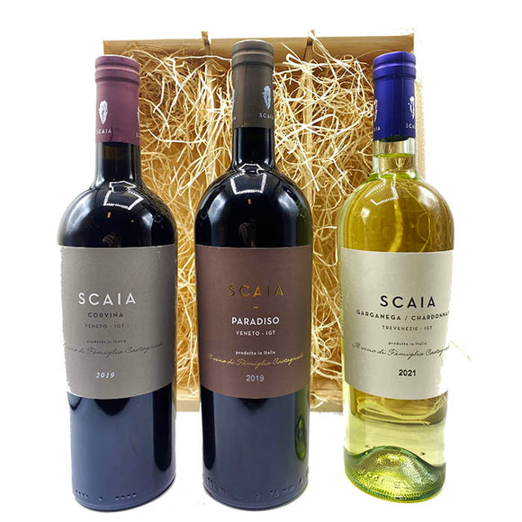 Wine gift with 3 bottles